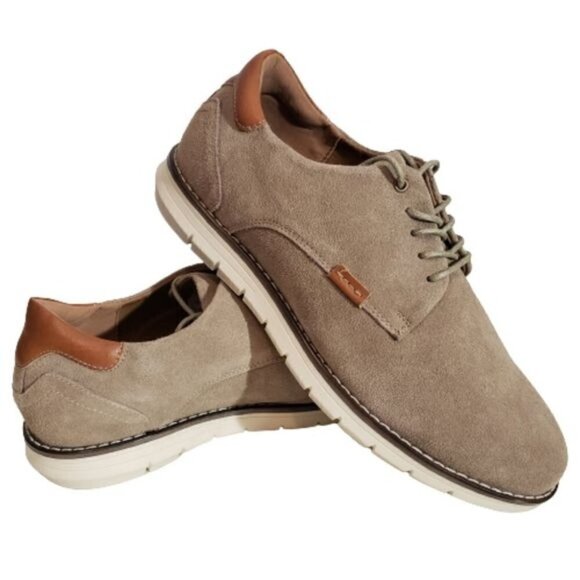 R2 Scott lace up casual sneaker color taupe wide - Picture 1 of 8